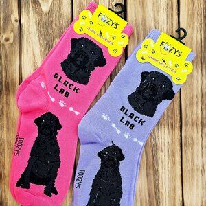Unisex Canine Foozys Socks - Black Lab